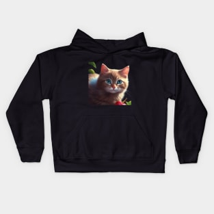 Tender kitten waiting for you. Kids Hoodie